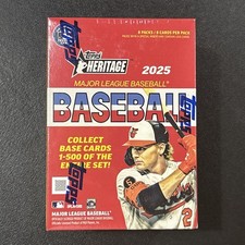 2025 Topps Heritage Baseball Factory Sealed Blaster Box