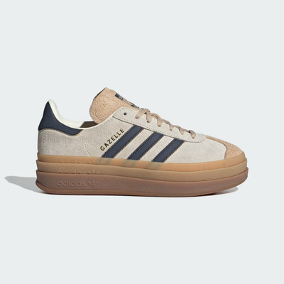 adidas Originals Gazelle Bold Sneaker Creme Weiß Dunkelblau UK 6 EU 39 1/3