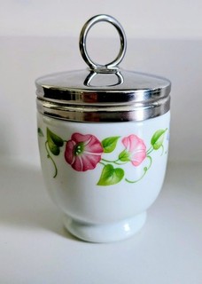 Royal Worcester Egg Coddler English Garden RARE Pattern Standard Unused