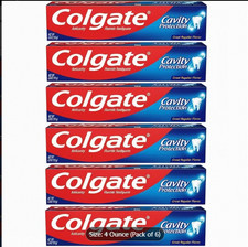 Colgate Cavity Protection Toothpaste with Fluoride - 4 Ounce Pack of 6