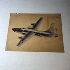 Vtg Plane WW2 Advertising Poster For War Bonds Military Bombs USA KWZ