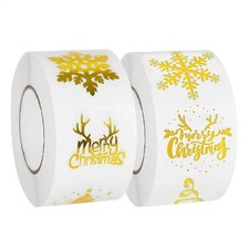 500 Pieces Snowflake Tree Thin Decal Christmas Stickers Xmas Decorative Stickers