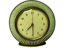 Kienzle Foreign Vintage Collectable Alarm Clock art deco round shape FAULTY old!