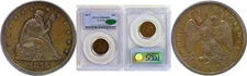 1875 Pattern 20C Twenty Cent Piece Proof J-1414 PCGS PR-64 BN CAC