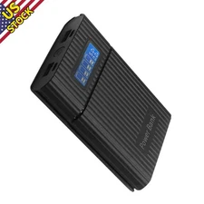 New Black DIY Power Bank Case Battery Charger Storage Box Digital Display I