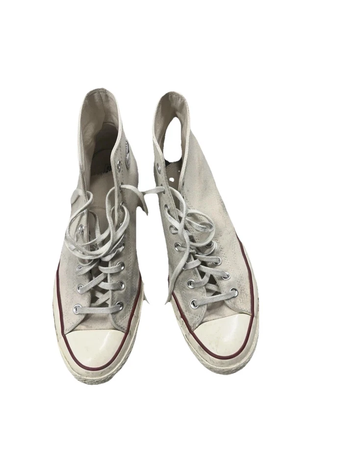 Vintage Converse Men's Chuck Taylor All Stars Sneakers Size 11 Cream High Top - Image 2 of 4