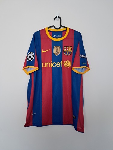 Barcelona Home UCL Shirt Jersey 2010/2011 No.10 Messi Size XL - 第 1/10 張圖片