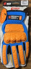 MCR Safety Large FF2930 Impact 2 D30 Forceflex Gloves NEW ANSI Workers Gloves