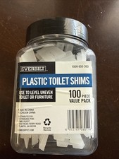 Everbuilt Plastic Toilet Shims 100 Pieces