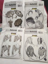 Butterick History Adult Costume Pattern Lot Of 4 Victorian