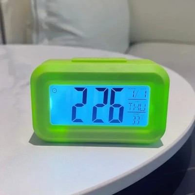Digitaler Desktop Wecker Tischuhr Multifunktion Uhrklein quadratisch