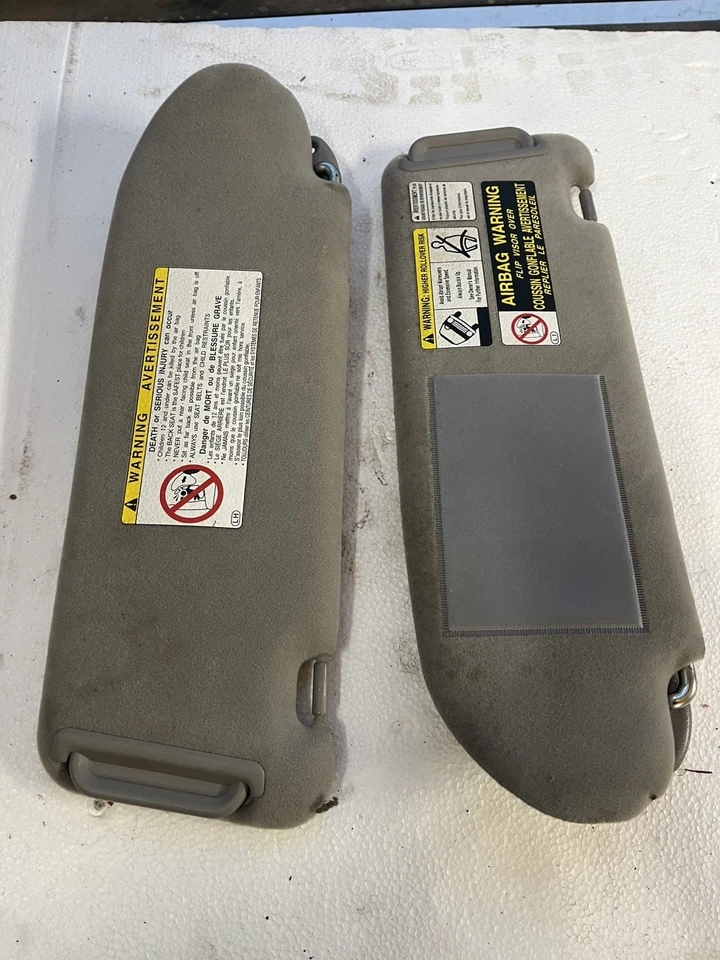 2001 - 2004 年丰田塔科马遮阳板套装一对可扩展灰色 — 第 4/4 张图片