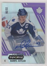 2020-21 Upper Deck Synergy Legend Purple 22/35 Darryl Sittler #63 Auto HOF 02ka