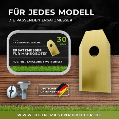 Titan Ersatzmesser für Yardforce MowBest 805 & 400 | Gold-Edition