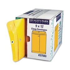Quality Park Clasp Envelopes With Dispenser - Clasp - #90 [9" X 12"] - 28 Lb -