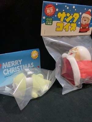Coiss Toy Coiss The Carp&Poo Monster Christmas Red Set(2Pcs) Sofubi Figure Model