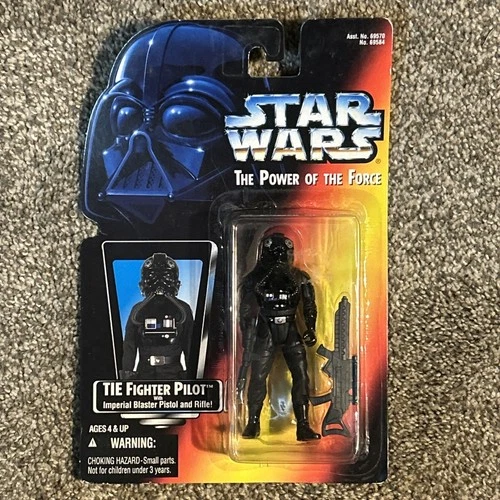 VINTAGE 1995 Kenner Star Wars TIE FIGHTER PILOT Power Of The Force Figure NEW NM