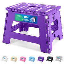 Folding Step Stool 9", Kids Step Stool, Heavy Duty Step Stools for Adults, Co...