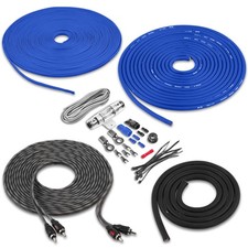 True 8 Gauge AWG Premium CCA Complete Amplifier Wiring Kit with OFC 2-Channel...