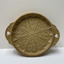 Brown Bag Cookie Art Mold Shortbread Pan 1988 Hill Design Hearts & Flowers 
