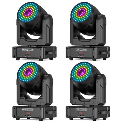 1-4PCS RGB Full-Color Animation Laser Moving Head Light Stage Laser Beam Light
