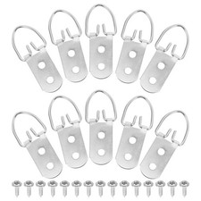30 Set Frame Picture Hanger Heavy Duty Hangers D- Screws Hook