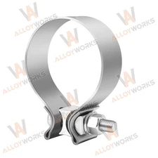 1.75" Exhaust Clamp,1 3/4" Narrow Band Muffler Clamp For Muffler Exhaust Pipe US