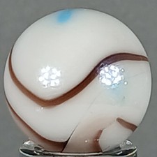 Vicor White Tiger Marble .61 Inches Near-Mint Condition Combined Shipping
