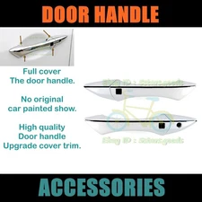 Set Mirror Chrome Upgrade Trim For 2010-2013 Acura ZDX Smart Side Door Handle