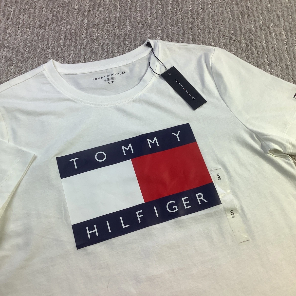 Tommy Hilfiger White T-Shirts for Men for sale | eBay