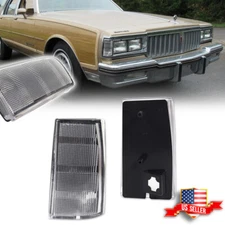 Clear Lens Side Marker Lights For 81-85 Chevy Impala / Caprice & Pontiac Safari