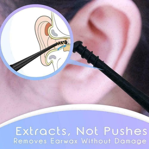 Silicone Double Heads Earwax Remover Ear Pick Cleaning Spoons Brush US - Picture 3 of 15