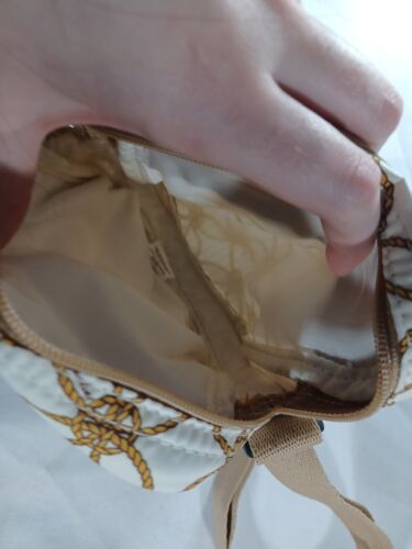 LeSportsac Gold Chain Crossbody Bag Y2K Gold & White Medallion Handbag Purse - Picture 6 of 6