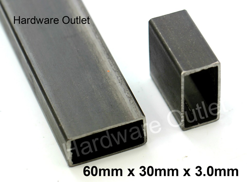 Mild Steel RECTANGLE BOX Section Rectangle Tube 5 Sizes & 6 Lengths ...