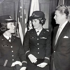 Original 1967 Ronald Reagan Fort Macarthur California Vietnam War US Army Photo