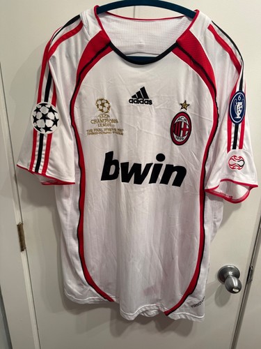 AC MILAN 2007 CHAMPIONS LEAGUE FINAL JERSEY ADIDAS SIZE XXL PIRLO (XL FIT)