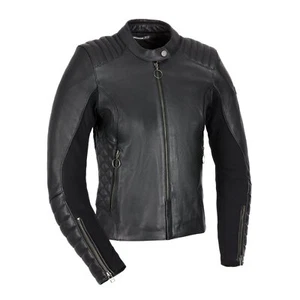 Oxford Products Radley Ladies Leather Motorcycle Jacket Black