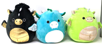 7'' Eyk, Luxman, Avrill the Dragon SQUISHMALLOWS 3 pack *NEW* BNWT