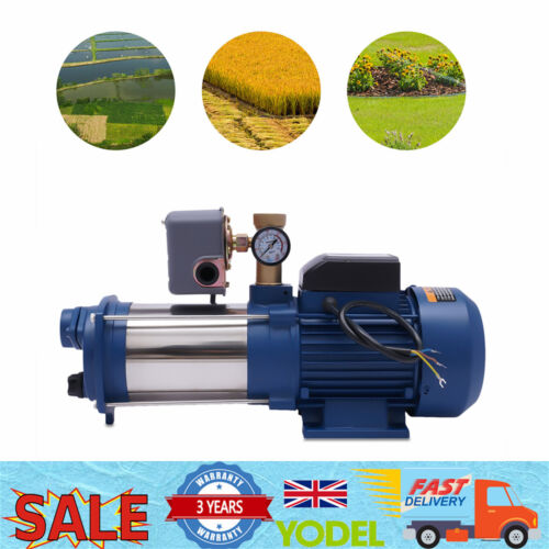 1800W 4000 L/h Garden Pump 9 Bar Jet Pump Irrigation Centrifugal Pump w/ Switch