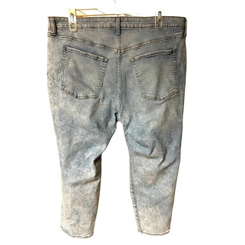 Old Navy Jeans Damen 22W High Rise OG Straight Leg Old Gangster Busted Knee Rips - Bild 2 von 9