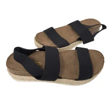 Madden NYC Women's Keendal Comfort Platform Sandals Black Size:8.5 195K