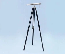 Binocular  Brass Marine working With Wooden Tripod Stand Gift Griffith Telescope