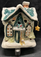 Blue Sky Clayworks Heather Goldminc Welcome Home Iron-base Stocking Holder