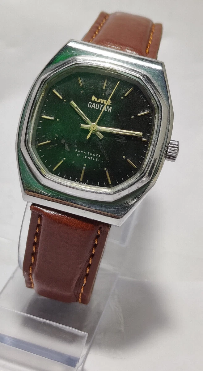 Vintage Hmt Gautam Hand Winding Movement Mens Analog Watch E179