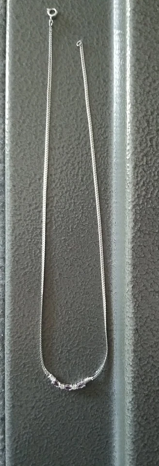 Collar Tenis Kay Jewelers Kays Plata Esterlina Púrpura Amatista-Topacio Transparente Foto 3 de 4