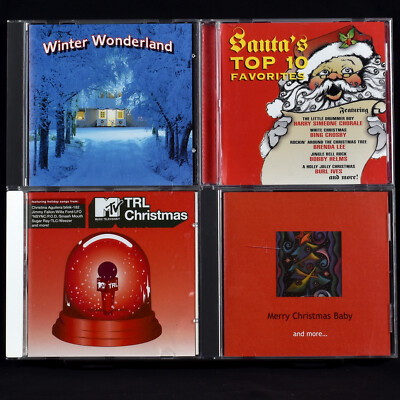4 CD Lot Merry Christmas Baby MTV TRL Santas Favorite Songs Winter Wonderland 
