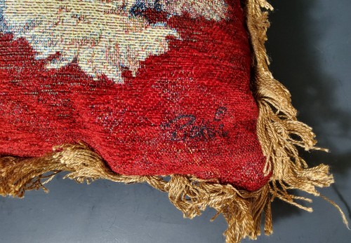 SET OF 2 YORKIE TAPESTRY THROW PILLOWS 16IN SQUARE - Picture 7 of 7