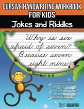 Cursive Handwriting Workbook for Kids: Jokes and Riddles - Paperback - GOOD