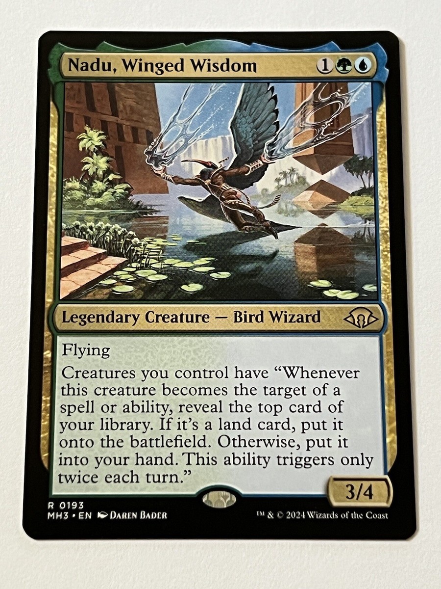 Nadu Winged Wisdom 193 MTG Modern Horizons 3 2024 Mint - 9.0 + Non