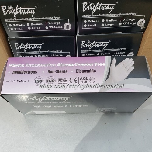 Guantes médicos de nitrilo Shamrock & Brightway FDA polvo sin látex 3 mil CAJA/CASEe - Imagen 14 de 27